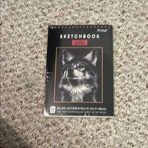 Prina Sketchbook with Wolf Design (any age sketchbook)